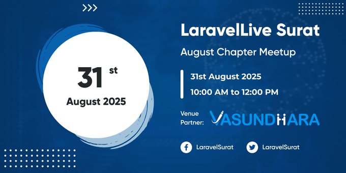 LaravelLive Surat August 2025 Chapter